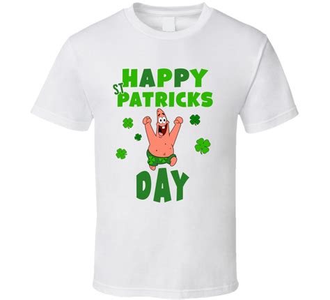 Happy St Patricks Day Patrick Star Spongebob Funny T Shirt With Images