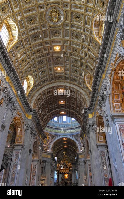 Interior of a St. Peter's Basilica Stock Photo - Alamy