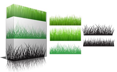 Grassline Vector And Brushes Border Web Greenery Nature Grassland Grass Field Greenland Banner