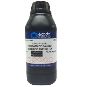 Fosfato De Cálcio Bibásico Anidro Pa 500g Exodo cientifica