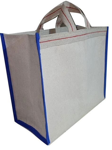 Loop Handle Canvas Kg Plain Grocery Bag For Shopping At Rs Piece