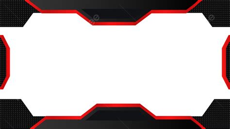 Twitch Banner For Gaming Or Live Streaming Overlay In Black And Red ...