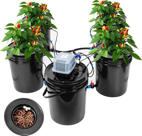 Hydroponics Growing System 5 Gallon Dwc Hydroponic Bucket Kit Multi Barrel