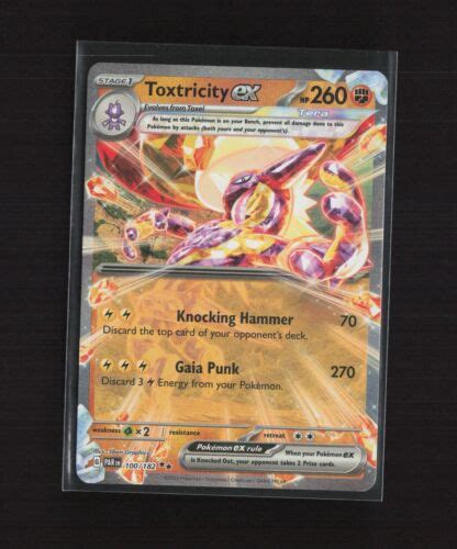 Toxtricity Ex 100 182 Paradox Rift Double Rare Holo Pokemon Card EBay