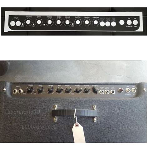 Painel Adesivo Amplificador Fender Hot Rod Deluxe Painel