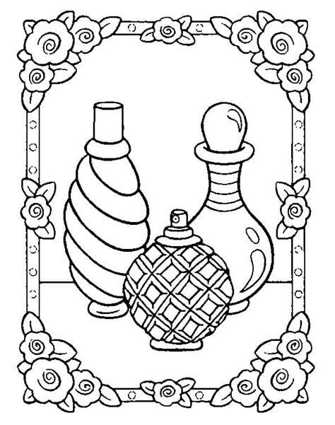 Perfume Coloring Pages Coloring Nation