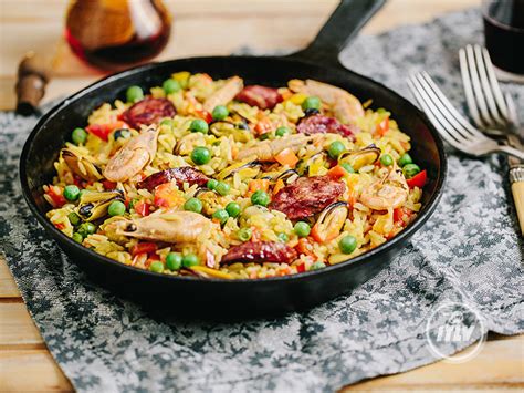 Паэлья с морепродуктами - пошаговые рецепты от ITLV