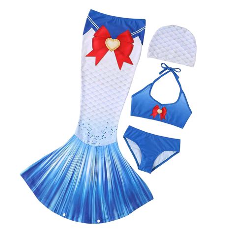Hiijoy Girls Bikini Set Fish Tail Bottom Swimsuit Bathing Suit Piece Walmart