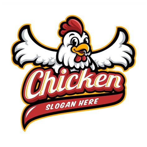 Premium Vector | Chicken mascot logo