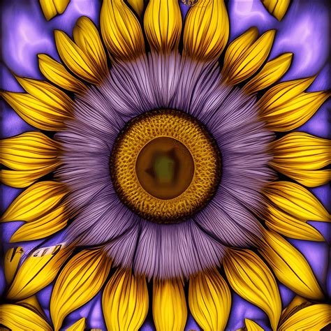 Warm Airbrush Sunflower Graphic · Creative Fabrica