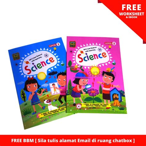 Learning Science For Kids Level 1 And 2 Belajar Tentang Sains Dan