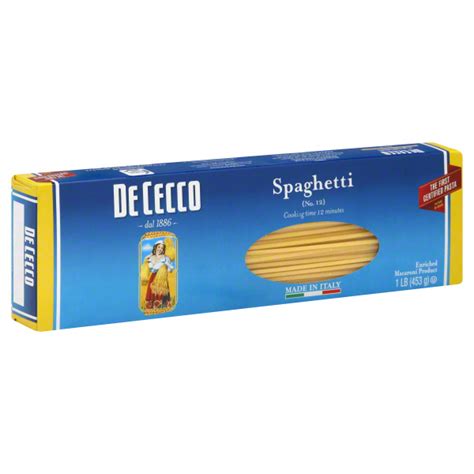 De Cecco Spaghetti No 12 Pasta 16 Oz Boxes Pack Of 4 Walmart