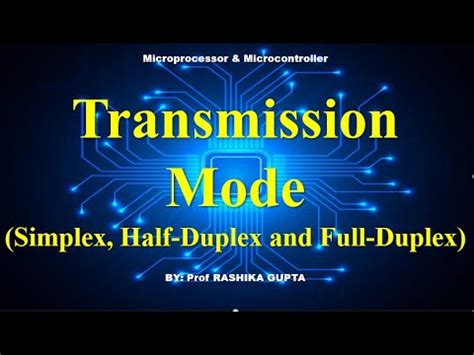 Data Transmission Mode Simplex Half Duplex And Full Duplex And It S