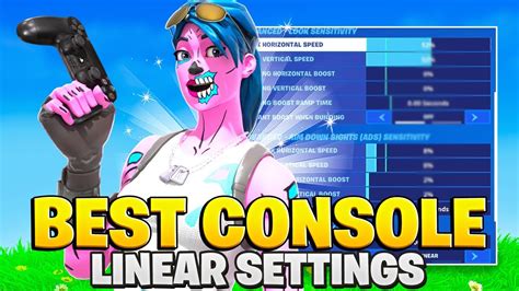 The BEST Linear Settings For Console Fortnite Fortnite Settings PS4