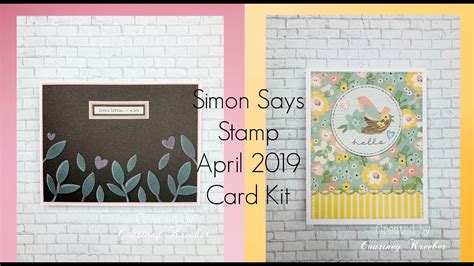 10 Cards 1 Kit Simon Says Stamp April 2019 Part 2 YouTube