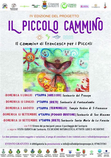 Iv Edizione Il Piccolo Cammino Il Cammino Di Francesco Per I Piccoli