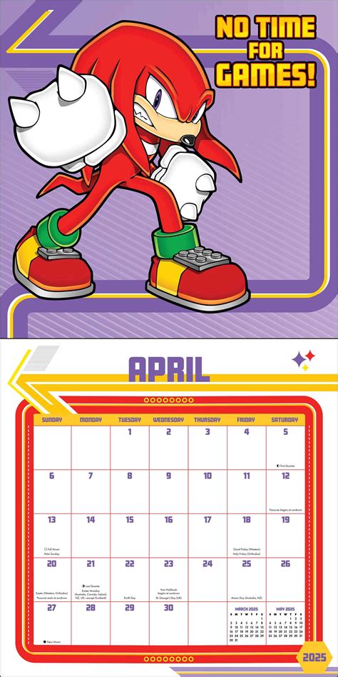 Sonic The Hedgehog Wall Calendar Book Summary Video Official