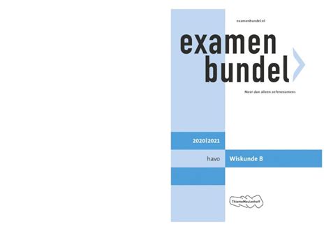 PDF Examenbundel Havo Bundel 2021 1 22 Voorwoord Met Deze