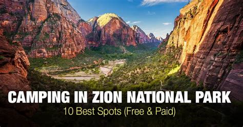 Best Camping in Zion National Park - 10 Best Spots (Free & Paid)