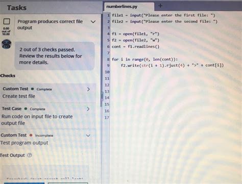 Solved Instructions Write A Script Named Numberlines Py Chegg