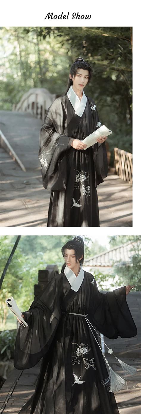 Traditional Chinese Clothing Male Cosplay Black Hanfu Dress Fashion Hanfu