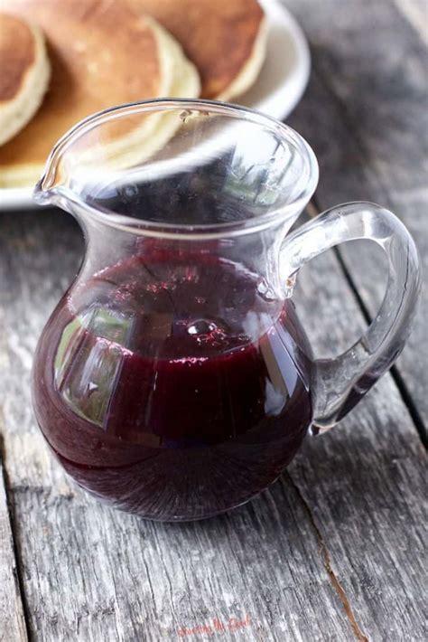 Homemade Blueberry Syrup Recipe Savoring The Good