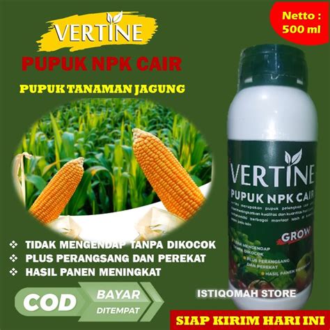 Pupuk Daun Tanaman Jagung VERTINE GROW 500ML Pupuk Mempercepat