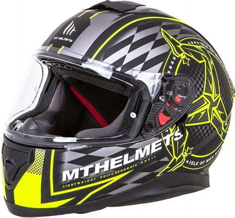 Kask Motocyklowy Mthelmets Thunder 3 Sv Isle Of Man Opinie I Ceny Na