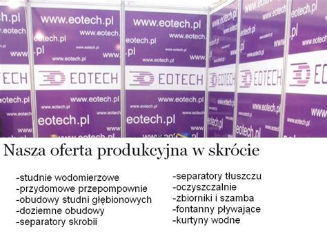 Oferta Produkcyjna Odex Pl Dystrybutor Eotech Obudowy Studni