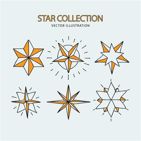 Creative Flat North Star Logo Set Design Vector 35247849 Vector Art At