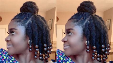 Loose Twist Half Up Half Down Protective Style On 4c Hair Kakra Youtube