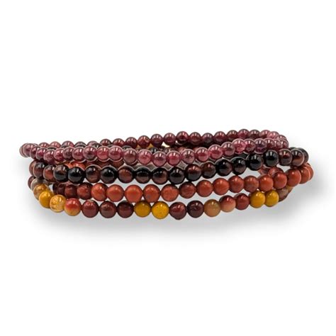 Bracelets Pierre Rouge Chakra Racine Garaulion