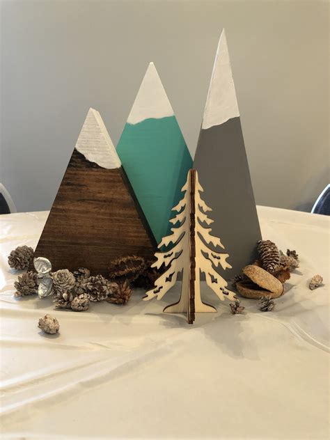 Adventure Awaits Wood Mountain Centerpieces