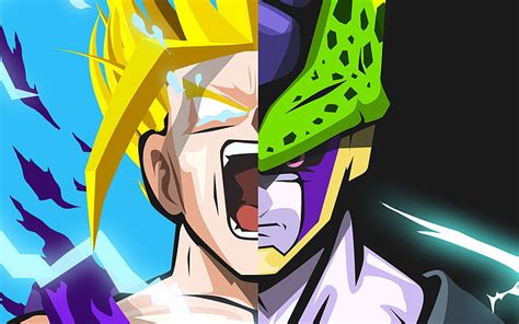 Gohan Vs Cell Kamehameha Wallpaper