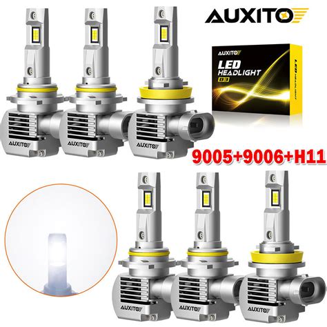 AUXITO Combo 9005 9006 H11 LED Headlight Bulb Conversion High Low