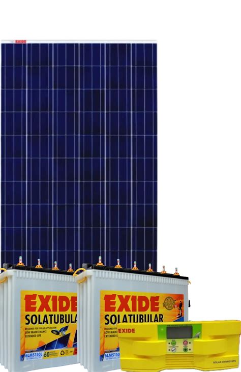 Exide Solar Combo Inverter 2200 6lms200l X 2 Batteries 325 Watts Panels X 4 Nos Price In Chennai