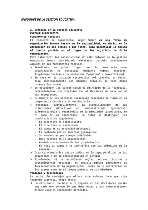 Doc Enfoques De La Gestion Educativa Dokumen Tips