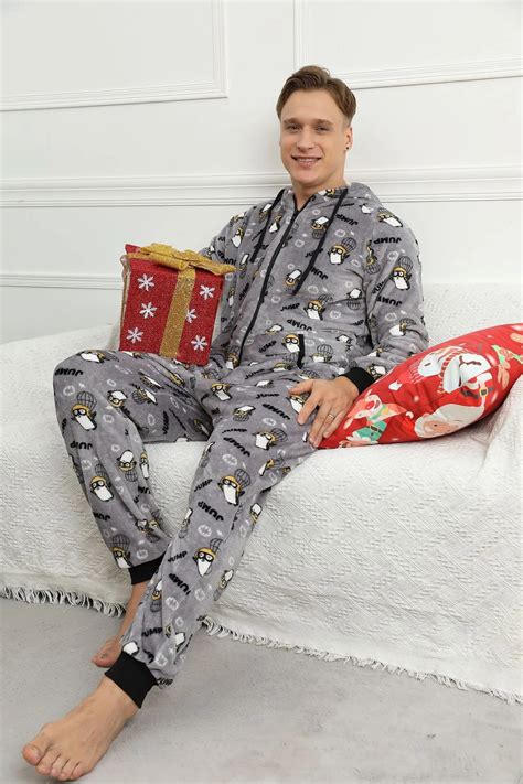 Combinaison pyjama homme noël Pyjama chaud fr