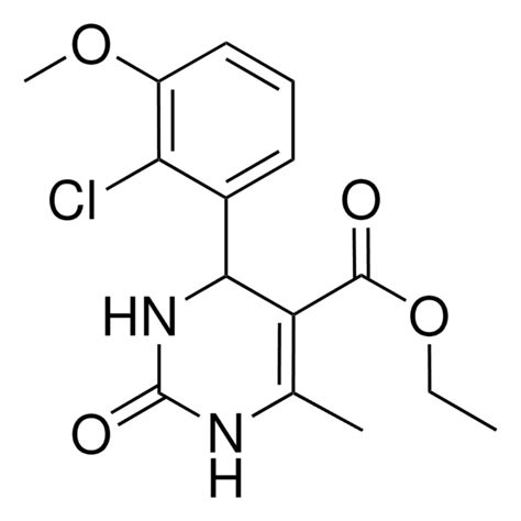 ETHYL 4 2 CHLORO 3 METHOXYPHENYL 6 METHYL 2 OXO 1 2 3 4 TETRAHYDRO 5