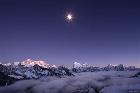 Gokyo Moon | Khumbu, Nepal | Mountain Photography by Jack Brauer