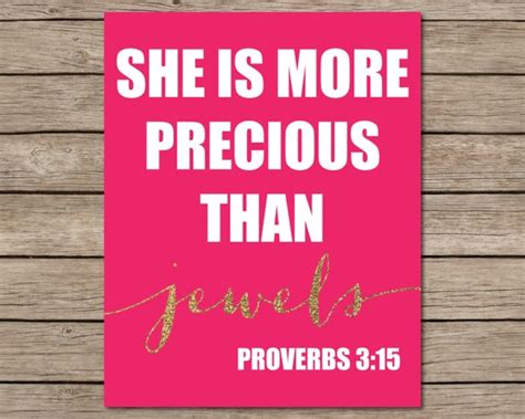 Items Similar To She Is More Precious Than Jewels Printable Instant