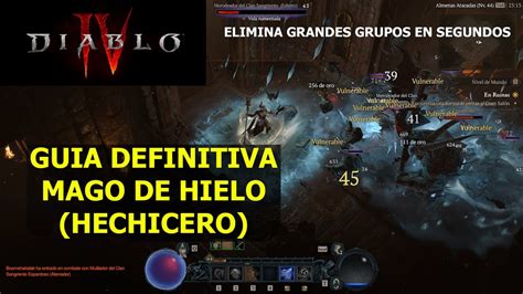 Diablo Iv Gu A Mago De Hielo Nivel Youtube