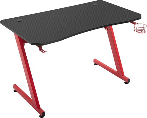 HOMCOM Mesa Gaming 120x65x74 5 cm Escritorio Ergonómico Gaming Desk