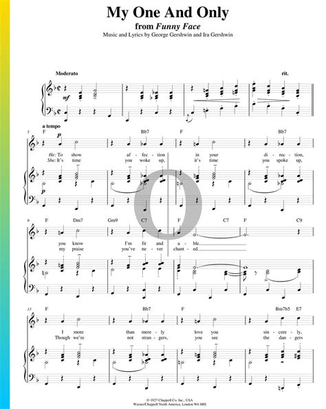 My One And Only (George Gershwin) Piano Sheet Music - OKTAV