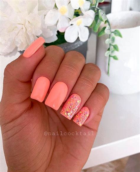 The Best Peach Nails To Elevate Your Style In 2024 Peach Nails Coral