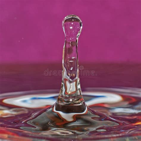 Macro shot of water drops. stock photo. Image of colored - 142993054