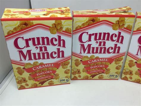 Lot of Crunch N' Munch Caramel Popcorn (4 x 200g) - A D Auction Depot Inc.