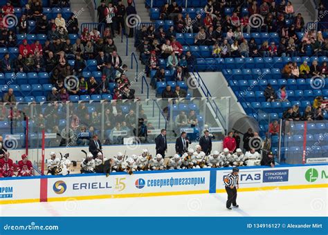 Severstal team subs bench editorial photography. Image of mikhalkevich ...