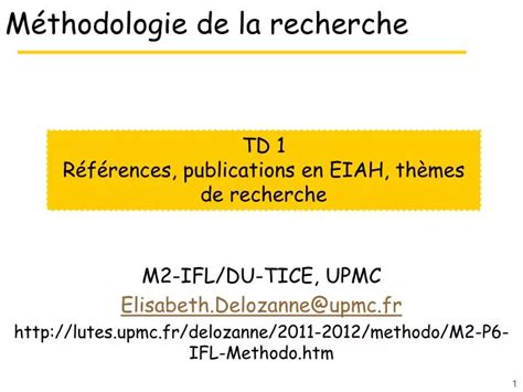 Ppt M Thodologie De La Recherche Powerpoint Presentation Free