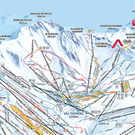 Piste Map Poster - Three Valleys from Love Maps On...